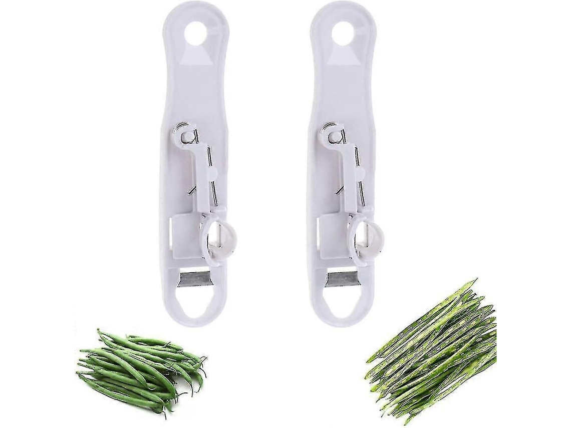Cortador de frijoles multifuncional, 2 piezas, blanco Everley891