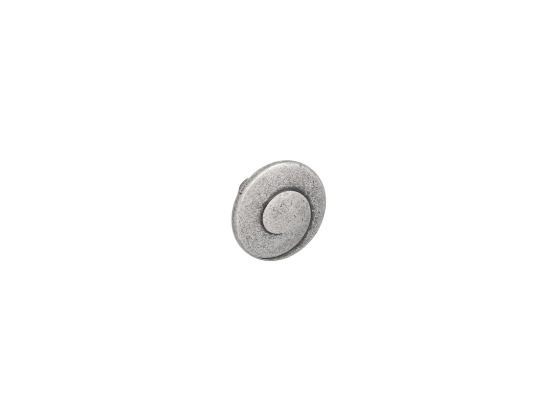 Pomo Para Muebles De Zamac Diámetro 30mm Rayas Plata Lote De 25