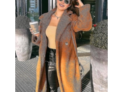 2026-chaqueta Larga Fluffy De Invierno Para Mujer