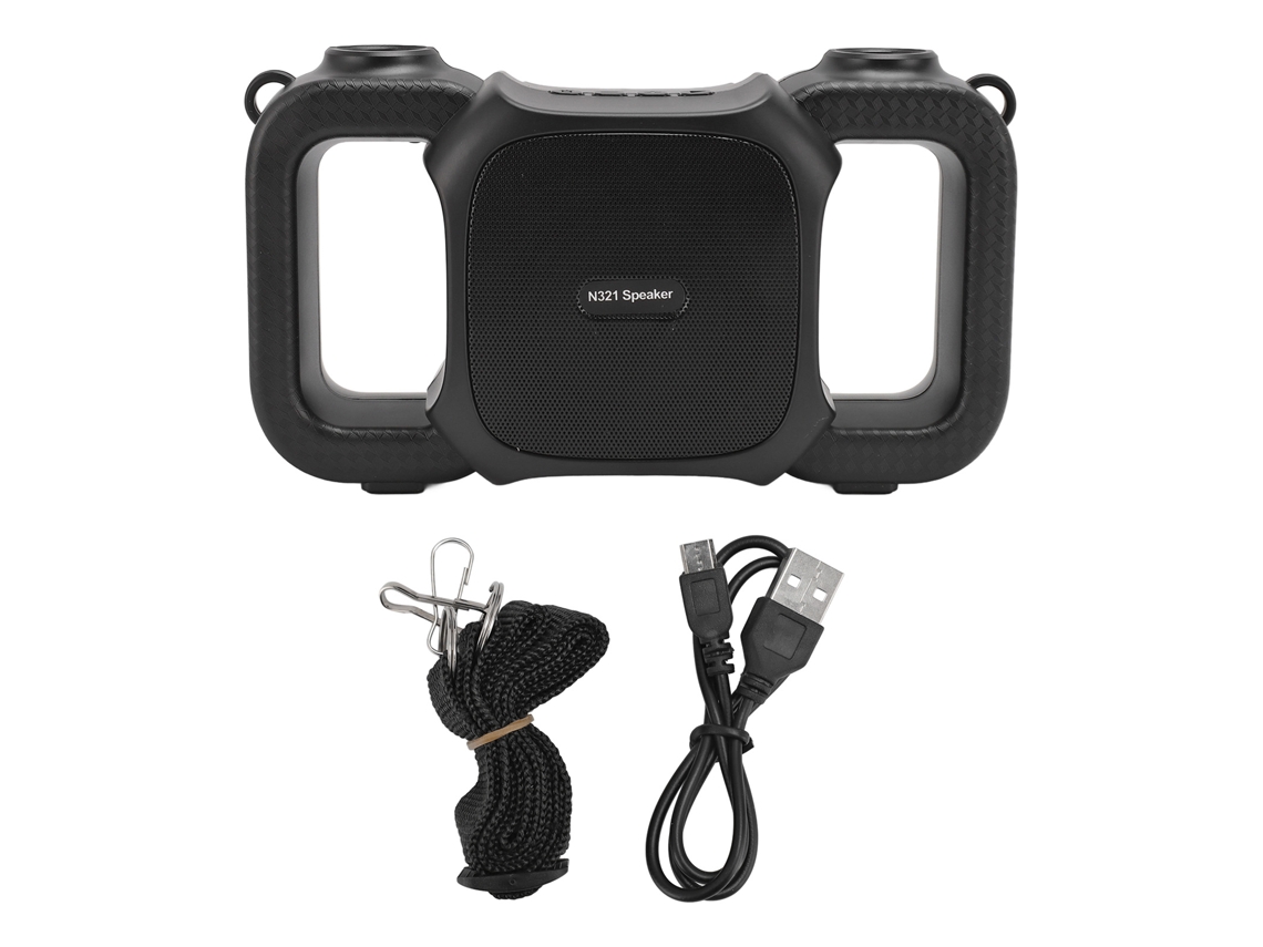 Altavoz Bluetooth Solar Con Radio Fm Y Luz Led, Dispositivo Portátil De Emergencia Para Exteriores.