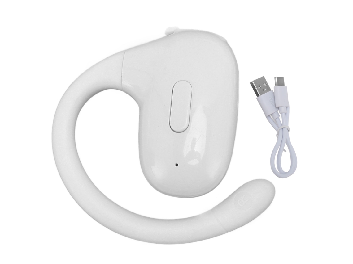 Fones De Ouvido Clip Aberto Bluetooth 5.3 Ipx6 Impermeável Leve Hifi Estéreo Branco