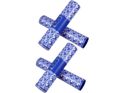 Besportble Juego De Porcelana Azul Y Blanca Arte Transporte Con Patrón