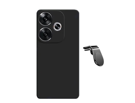 Funda Safe Driving Carro para Xiaomi Xiaomi Poco F6 PHONECARE Silicona Líquida Negro