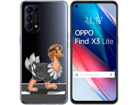 Carcasa Oppo Find X3 Lite TUMUNDOSMARTPHONE Avestruz
