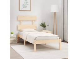 Estructura De Cama Madera Maciza 75x190 Cm