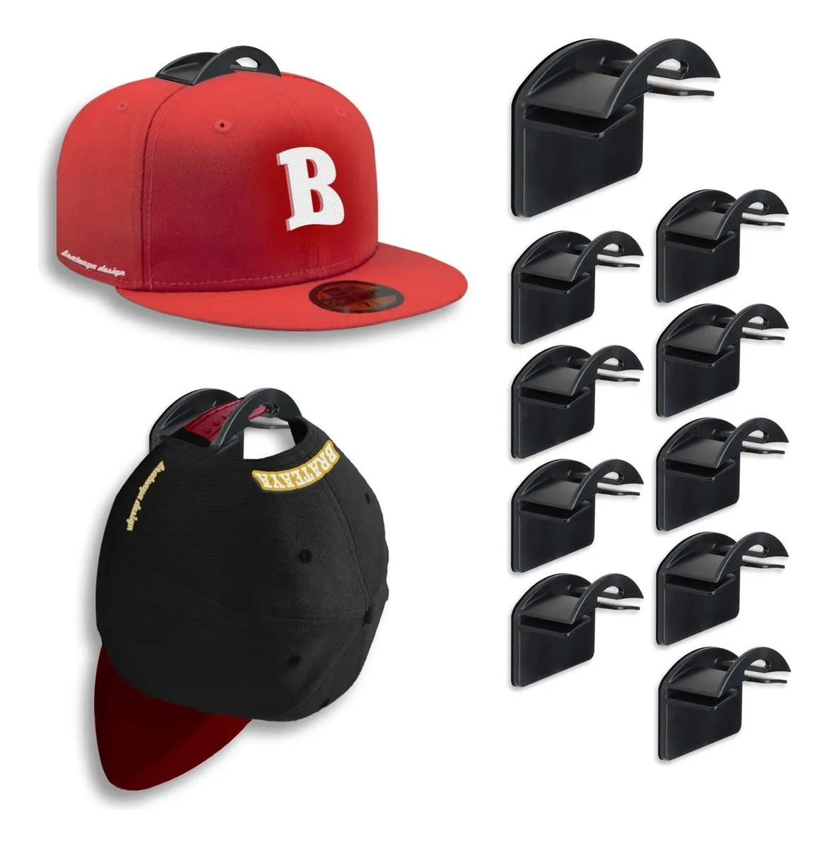 Ganchos adhesivos para colgar gorras de béisbol en la pared de Vayotoy