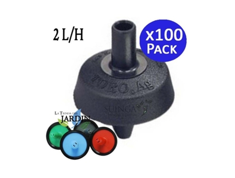 Gotero TORO 2 L/H Autocompensante Y Antidrenante Pack 100 TORO