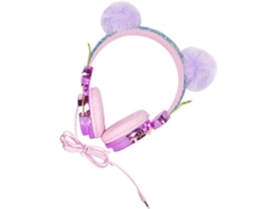 Auriculares Con Cable Para Niños Y Niñas Con Micrófono, Diseño De Unicornio Para Juegos Escolares.