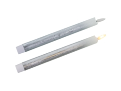 Set 6 Velas DRW Plateado (2x24 cm)