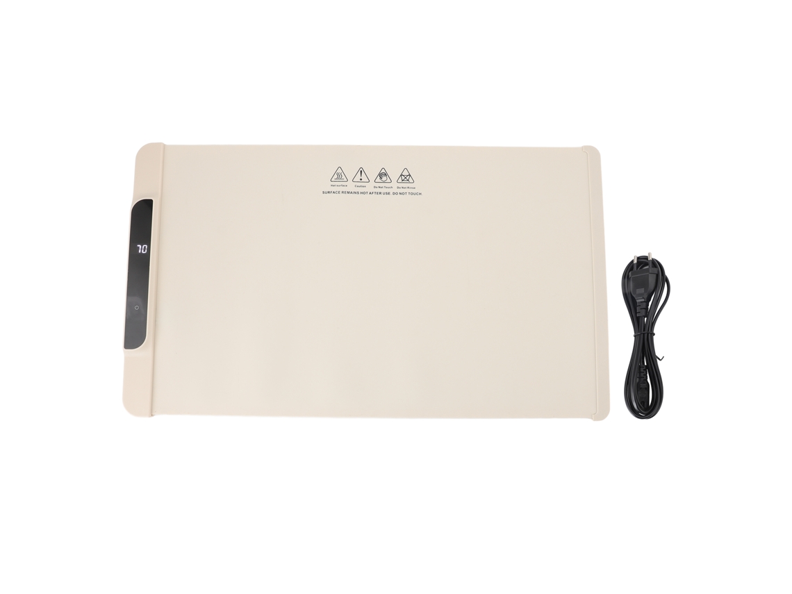 Alfombrilla Eléctrica Plegable De Silicona Para Calentar Alimentos Con Temporizador, Enchufe Europeo De 220 V.
