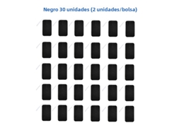 (negro, 30 Piezas, 5x9cm) Parches De Electrodos No Tejidos, 5x9cm, Con Conector De 2mm