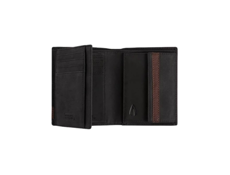 Billetera Activa De Camello Vertical Nota Negro Negro Taipeh