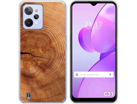 Carcasa para Realme C31 TUMUNDOSMARTPHONE Dibujos Madera 04 Multicolor