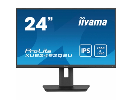Monitor IIYAMA ProLite XUB2493QSU-B5 (Negro - LED - IPS - Flicker free - 24 - Wide Quad HD - 4 ms)