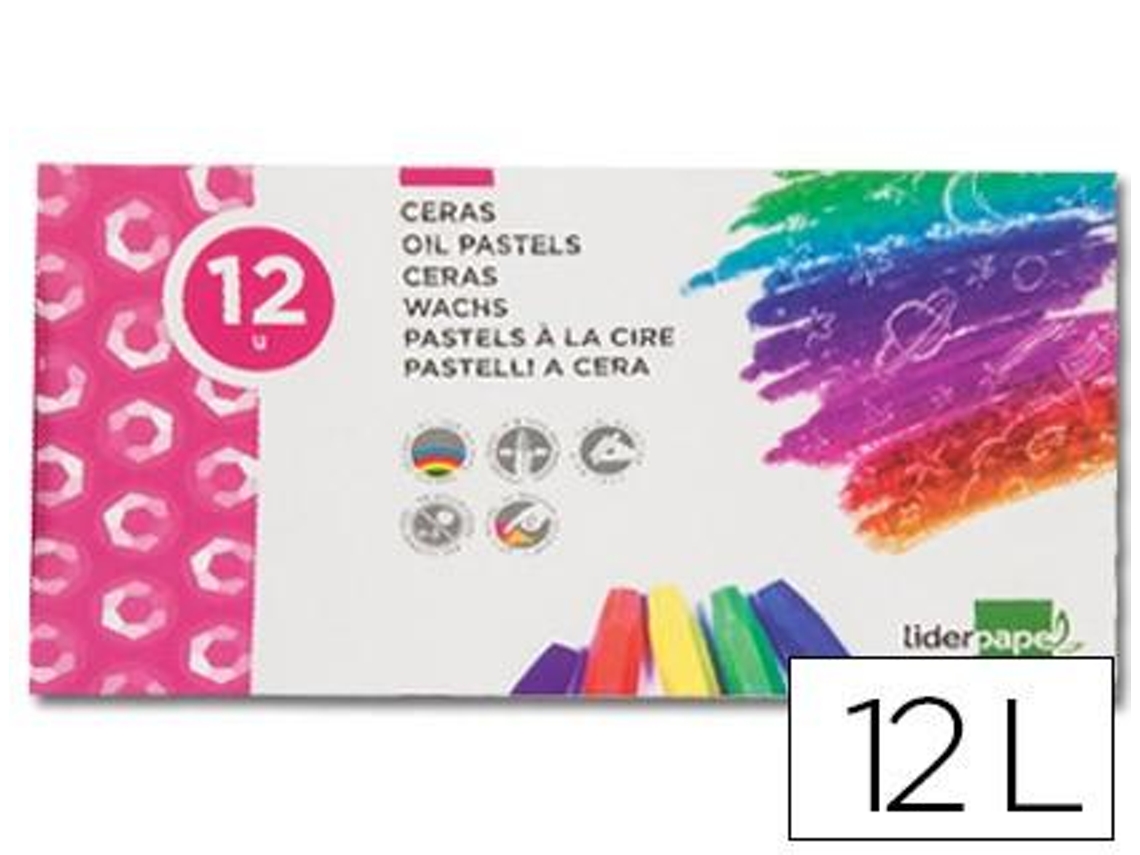 Lápis de Cera Liderpapel 12 Núcleos