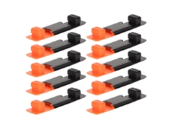 Botão De Substituição Ptt Em Borracha Para Rádio Bidirecional Baofeng Uv 5r Uv 5ra Uv 5re F8+ (10 Peças)
