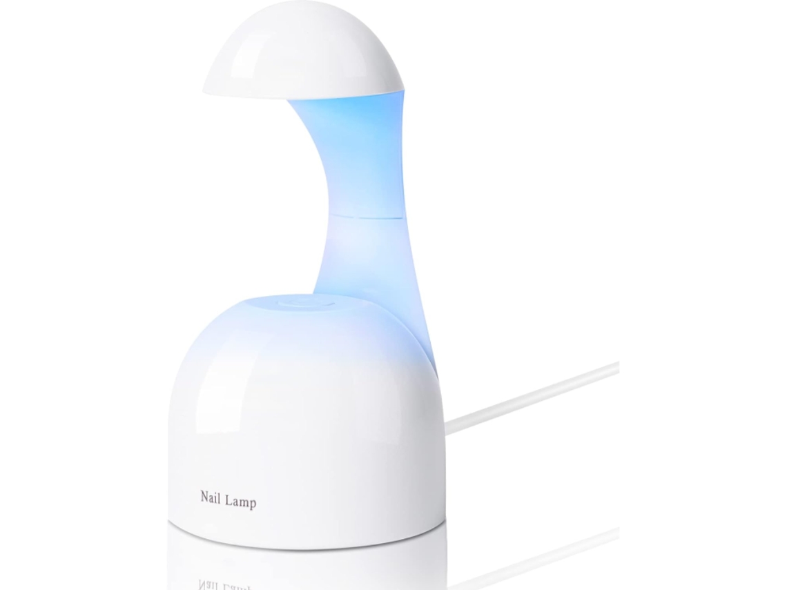 Lámpara Uv Led Para Uñas, Mini Luz Uv Para Puntas De Uñas, Pegamento De Gel, Esmalte De Uñas De Gel, Gel Poligel X- Blanco