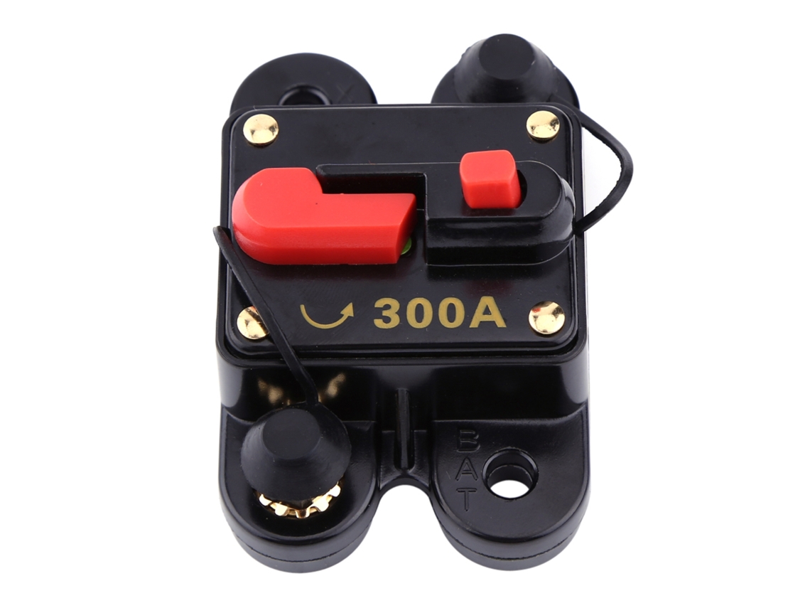Disyuntor De Circuito Dc12v Reseteable 300a Para Coche Barco Moto Estéreo Audio Fuse
