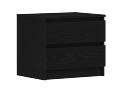 Maison Exclusive - Armario De Noche Con Cajón Roble Negro 50 X 40 X 43,5 Cm