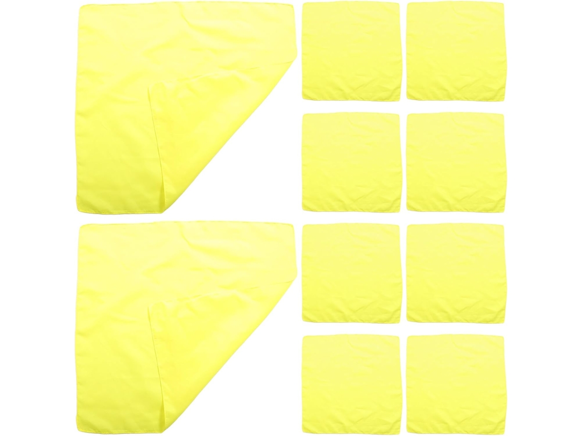 Bufandas Cuadradas De Poliéster De 12 Piezas Para Hombres Y Mujeres, Absorbentes, Ligeras Y Transpirables.