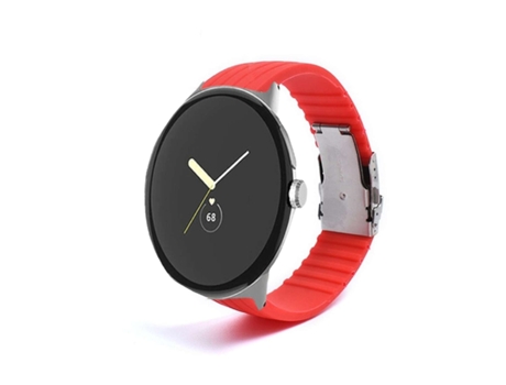 Correa Silicona Stripe Adaptable Google Pixel Watch Rojo