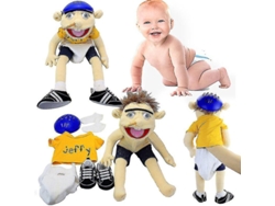 Peluche GAATPOT 58Cm Jeffy Juguete De Peluche Cosplay Jeffy Sombrero Juego De Marionetas De Mano Muñeco De Peluche Regalos Para Niños (Edad Mínima: 1 Año - 10x10x10cm)