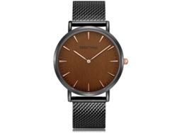 Reloj De Cuarzo Para Hombre Con Brazalete De Malla De Acero, 3 Atm, De Lujo Y Estilo Ejecutivo.