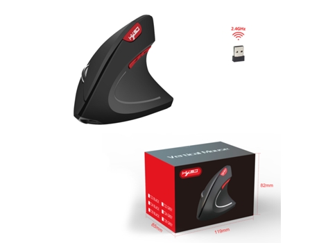 Ratón TRUMSEN T24 (Inalámbrico - 2400dpi - Negro)