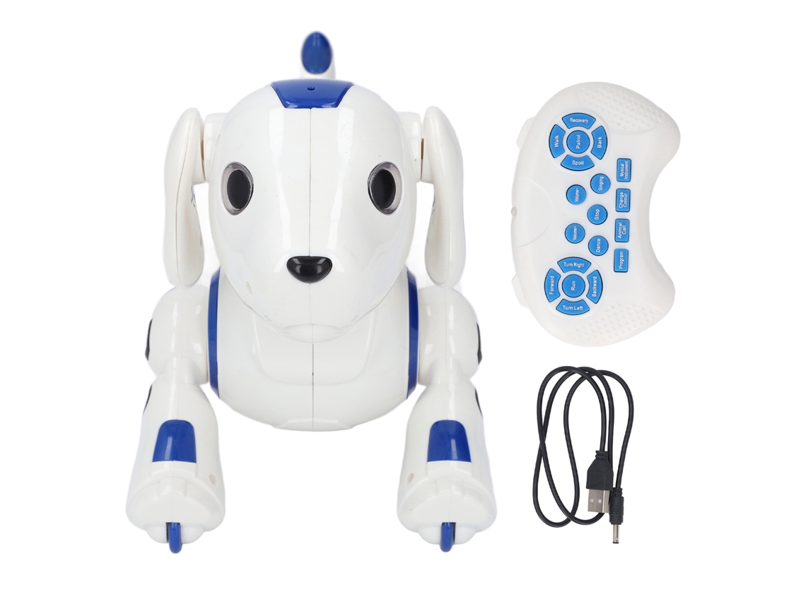 Ats-juguete De Perro Robot Para Niños Con Control Remoto Y Voz Inteligente, Mascota Robot Rechargeable Con Trucos