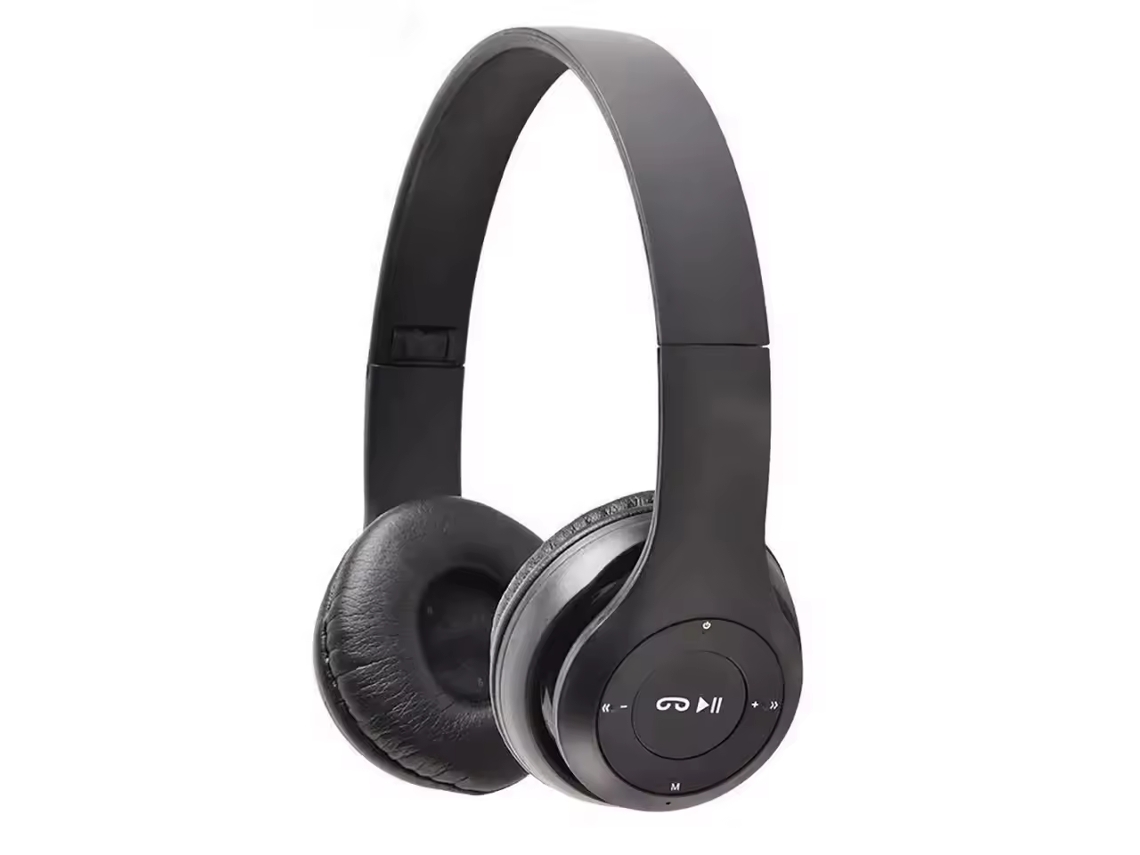 Auriculares inalámbricos Bluetooth 5.0 con cancelación de ruido, expansión de tarjeta TF y diseño plegable. Mdug