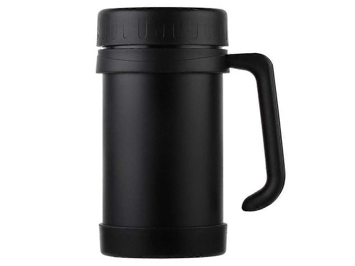 Taza térmica de acero inoxidable con asa para oficina, 500 ml/17 oz, para té, Ly Ebike