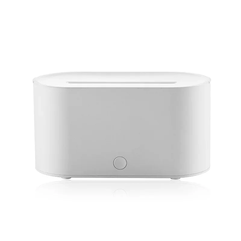Difusor de aroma, humidificador USB, difusor ultrasónico de aceites esenciales con llama Mdug (blanco)