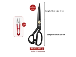 Tesoura de Costura Doméstica de Aço Inoxidável , Tesoura Profissional para Confecção de Roupas, Tesoura para Bordado. MDUG (28 Cm)