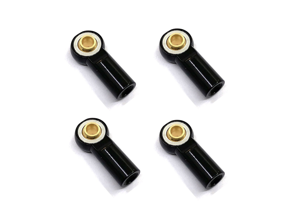 Morado4pcs Metal M3 Aluminio Enlace Barra De Enlace Extremo Rótula Para Crawler 1/10 Scx10 D90 Racing Rc Piezas