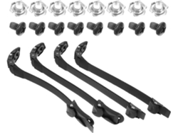Juego De 4 Correas Para Zapatos Con Hebilla De Acero Inoxidable, Cierre Resistente.