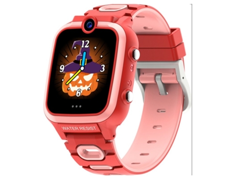 Smartwatch Niños Foto Video Mp3 Lectura Música Grabación Calculadora Despertador con Juegos de Rompecabezas Rosa