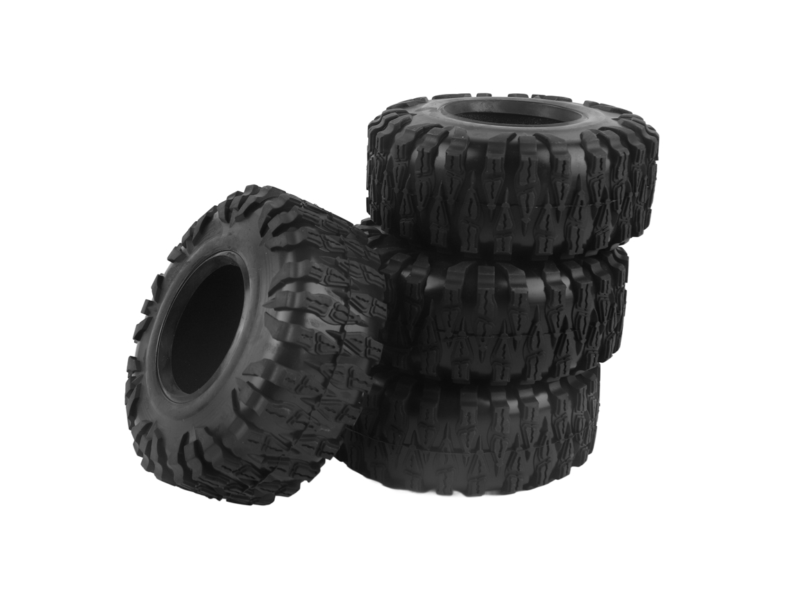 Neumáticos De Goma Para Coche De Control Remoto Crawler 2.2pulg 120*55*46mm 4pcs Para Trax4 Trax6 Axial Scx10 90046 Coche Rc 1/10