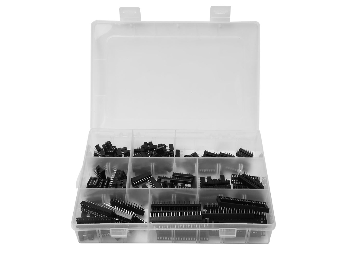 122 Piezas De Adaptadores De Zócalo Dip-8 De 2,54 Mm Para Conectores De 6, 14, 16, 18, 24, 28 Y 40 Pines