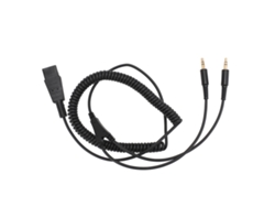 Cable Adaptador Doble Qd A 3,5 Mm Para Auriculares Y Tarjeta De Sonido Plantronics Para Pc