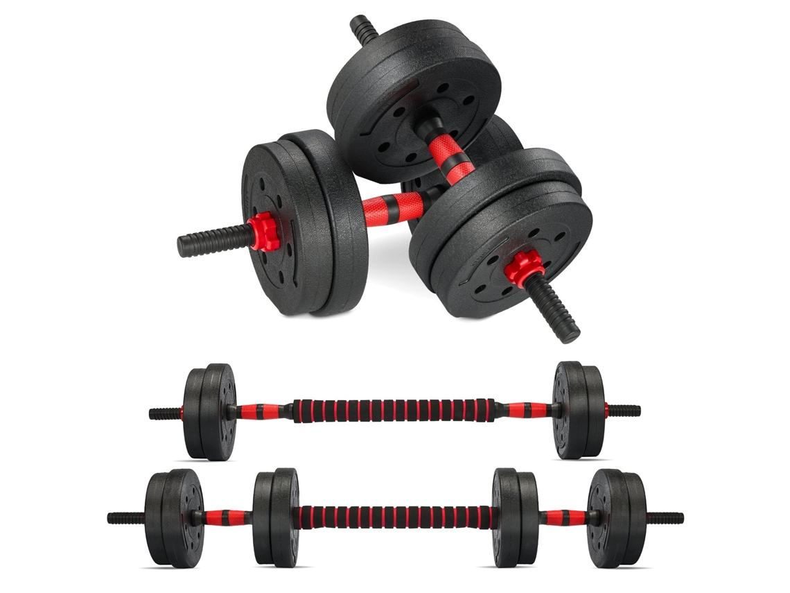 Juego De Mancuernas Y Barra Ajustables De 15 Kg, Unisex