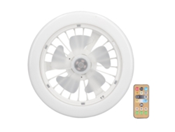 Ventilador De Techo Con Luz, Mando A Distancia Y Bombilla E27 Para Garaje O Armario De Cocina.