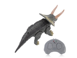 Dinosaurio Triceratops Teledirigido Que Camina, Con Ojos Que Brillan Y Boca Que Se Abre, Para Niños.