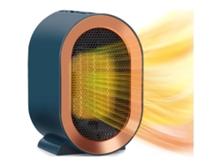 Calefactor Eléctrico De Mesa Cerámico De 1200 W, 2 Modos, Protección Contra Sobrecalentamiento Y Caídas (azul)
