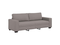 Maison Exclusive - Sofá De 3 Plazas Color Topo, 220x77x82 Cm, De Tela