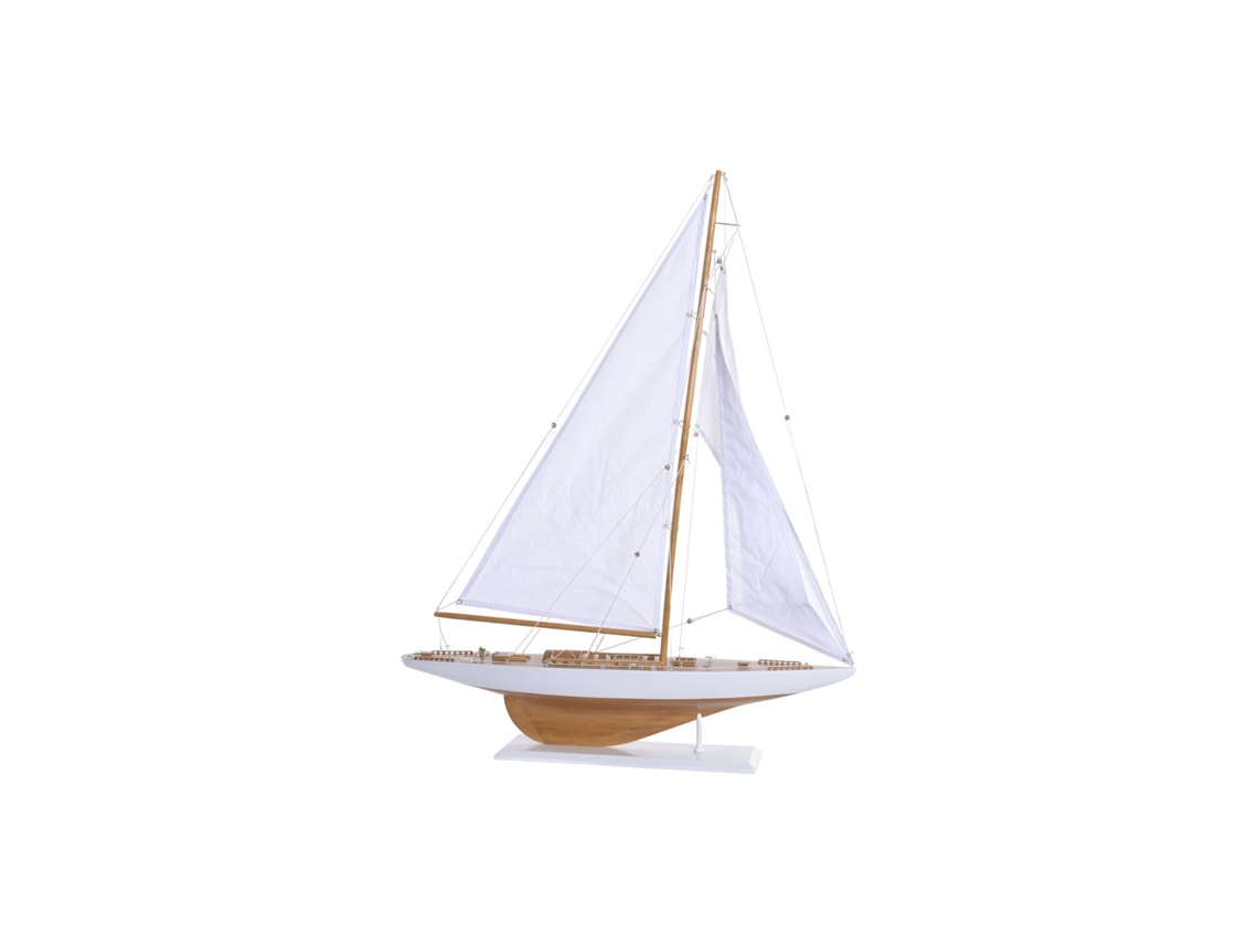 Barco Madera Blanco 75x14x98cm