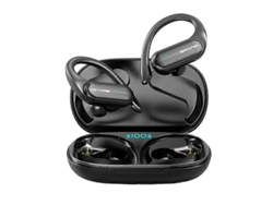 Auriculares deportivos inalámbricos Bluetooth Hengrongshen A520 TWS impermeables con pantalla digital LED (negros)