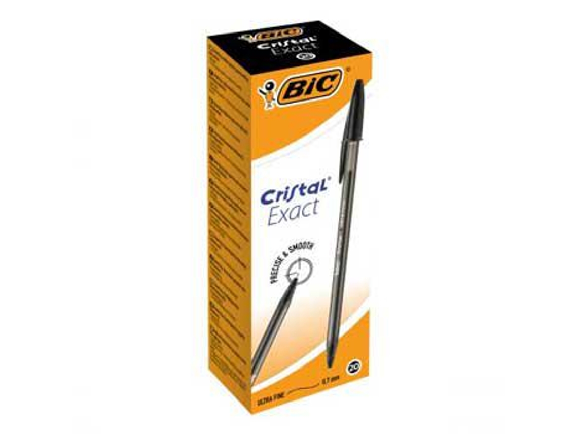 Esferografica BIC Cristal Exact Preto Caixa 20 Unidades