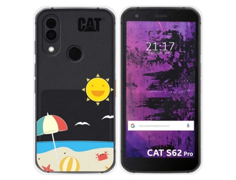 Carcasa CAT S62 Pro TUMUNDOSMARTPHONE Dibujos Transparente Multicolor