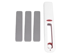 Mini trapeador de mano autoescurrible, para uso en seco y húmedo, absorbente y suave para baño y cocina, con un solo mango (3 cabezales)