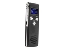 Gravadora De Voz Digital Hd Com Redução De Ruído Microfones Duais Gravador Portátil Mp3 Player 8g